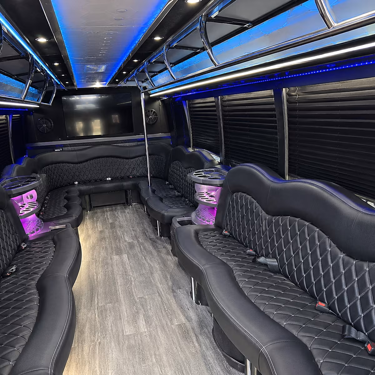 toyota music factory las colinas entertainment district party bus