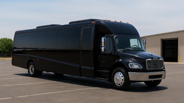 Exterior of Charter Bus Company Coppell's 18 Passenger Minibus in Coppell
