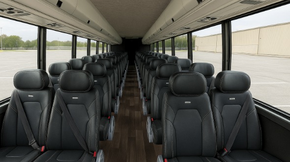 Interior of Charter Bus Company Coppell's 18 Passenger Minibus in Coppell