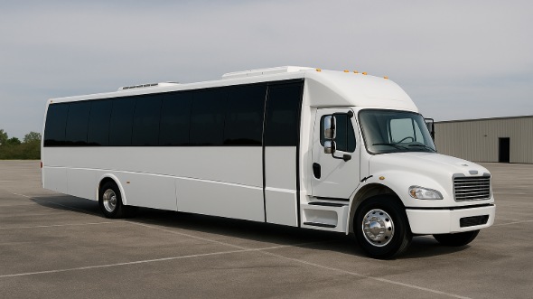 Exterior of Charter Bus Company Coppell's 20 Passenger Mini bus in Coppell