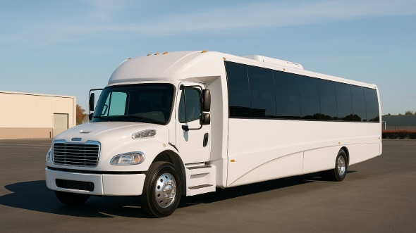 Exterior of Charter Bus Company Coppell's 25 Passenger Mini bus in Coppell