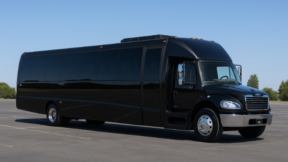 Exterior of Charter Bus Company Coppell's 35 Passenger Minibus in Coppell