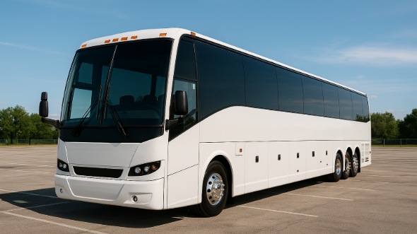 Exterior of Charter Bus Company Coppell's 50 Passenger Charter Bus in Coppell
