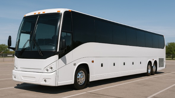 Exterior of Charter Bus Company Coppell's 56 Passenger Charter Bus in Coppell