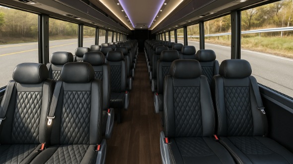 coppell 15 passenger minibus inside