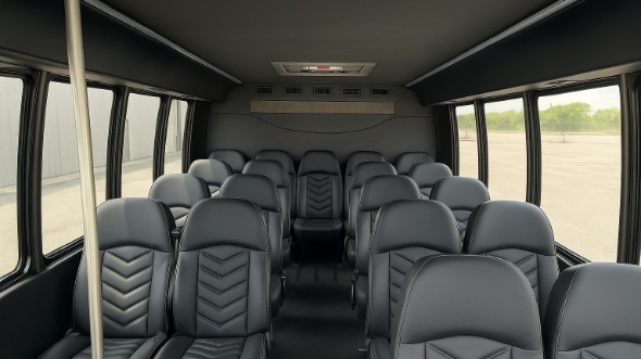 coppell 18 passenger minibus inside