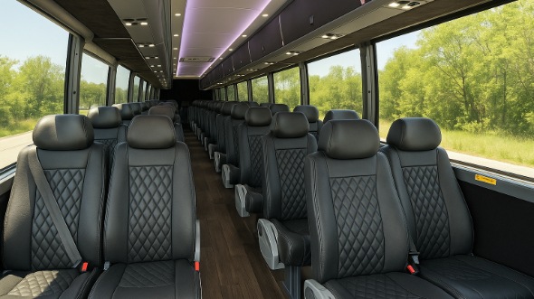 coppell 28 passenger minibus inside