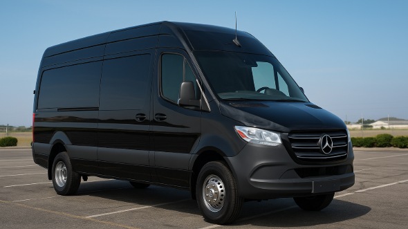 Exterior of Charter Bus Company Coppell's Sprinter Limo in Coppell